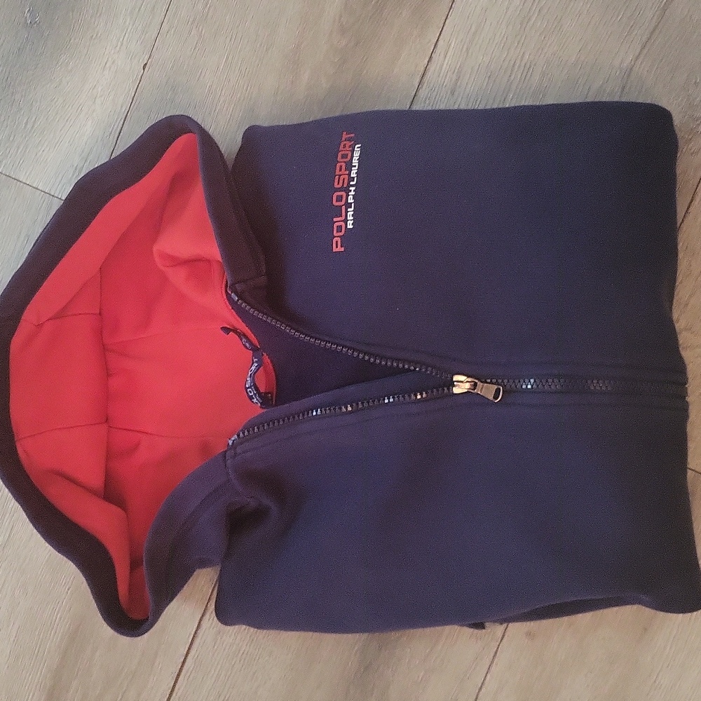 Polo Sport  l Navy and Red Zip-Up Jacket l Size 18-20 XL youth l ralph lauren
